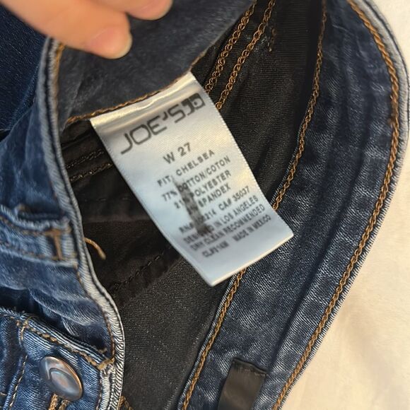 Joe's Jeans Women's Straight Leg Blue Jeans - Picture 3 of 4